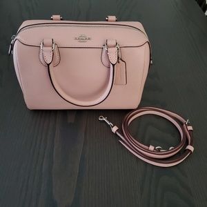Coach top handle/cross body purse in pink